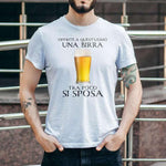 T-shirt Uomo Offrite a quest'uomo una birra, tra poco si sposa.-T-shirt-Lol T-shirt