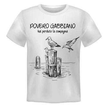 T-shirt Uomo Povero Gabbiano hai perduto la compagna-T-shirt-Lol T-shirt