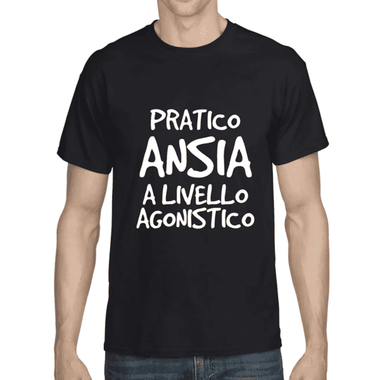 T-shirt Uomo Pratico ansia a livello agonistico-T-shirt-Lol T-shirt