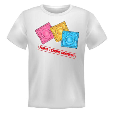 T-shirt Uomo Preservativo, prima prova gratuita-T-shirt-Lol T-shirt