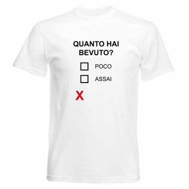 T-shirt Uomo Quanto hai bevuto?-T-shirt-Lol T-shirt
