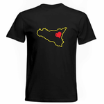 T-shirt Uomo Sicilia nel cuore-T-shirt-Lol T-shirt