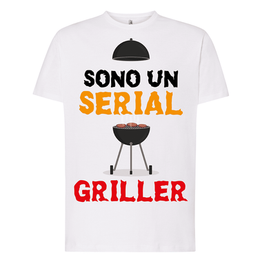 T-shirt Uomo Sono un serial griller-T-shirt-Lol T-shirt