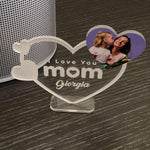 Targa da scrivania in Plexiglass per la Mamma Personalizzata con nome e foto-Lol T-shirt