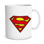 Tazza Superman con LETTERA A SCELTA-Tazze Personalizzate-Lol T-shirt
