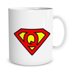 Tazza Superman con LETTERA A SCELTA-Tazze Personalizzate-Lol T-shirt