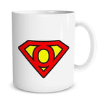 Tazza Superman con LETTERA A SCELTA-Tazze Personalizzate-Lol T-shirt