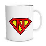 Tazza Superman con LETTERA A SCELTA-Tazze Personalizzate-Lol T-shirt