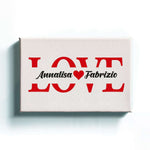 Tela Personalizzata con Nomi Love-Foto su Tela-Lol T-shirt